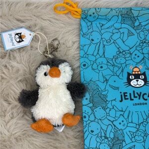 Jellycat Penguin Keychain with dust bag